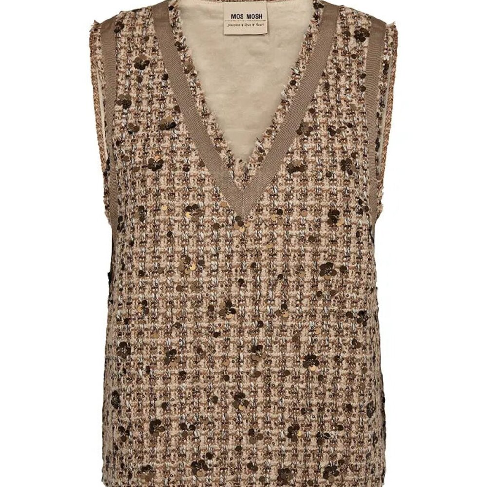 Mos Mosh Seyna Vega Tweed Vest-(38) S-$195